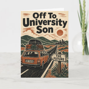 Carte pour un fils qui part à l'université