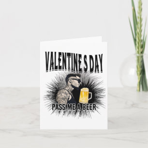 Carte Pour un homme célibataire tatoué anti Saint-Valent