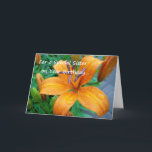 Carte Pour un jour spécial on your birthday...<br><div class="desc">Brighten your sister’s birthday with this expression of how much she means to you: Inside "I'm proud to call you my sister, and even more proud... to know you’re my friend. Joyeux anniversaire... with love." The card is illustrated with a raindrop-enhanced golden floral image. Infinnite products feature the work of...</div>
