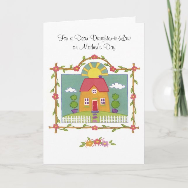 Carte Pour une belle-fille en fête des mères (Devant)