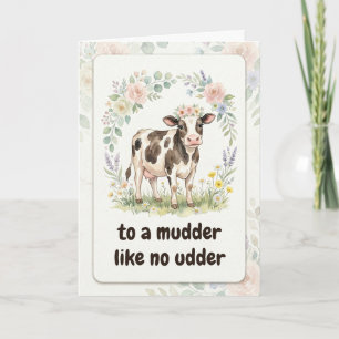 Carte Pour une vache de mère comme aucune autre drôle de