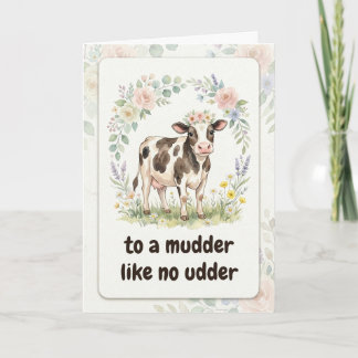 Carte Pour une vache de mère comme aucune autre drôle de