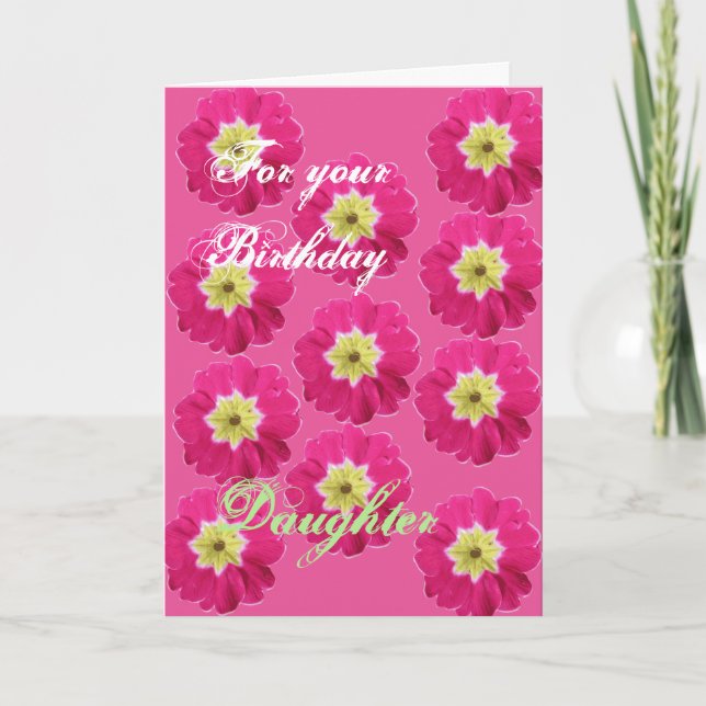 Carte Pour Votre Fille D'Anniversaire (Belle-Fille) (Devant)