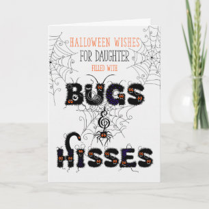 Carte pour Young Daughter Bugs and Hisses Halloween