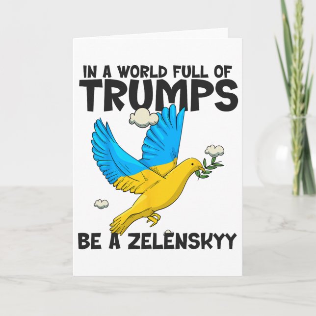 Carte Pour Zelensky Le Monde a Besoin de Plus de Soutien (Devant)