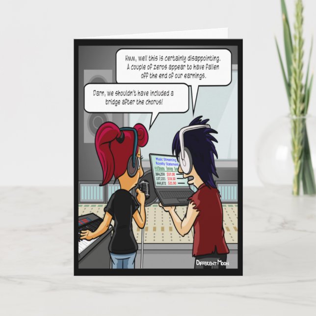 Carte Pourcentages de musique Funny Birthday Card (Devant)