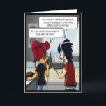 Carte Pourcentages de musique Funny Birthday Card<br><div class="desc">Cette drôle de carte d'anniversaire comprend deux musiciens qui regardent leur musique en streaming pourcentage déclaration. Ils sont déçus par le peu d'argent qu'ils gagnent de leurs chansons en streaming en ligne. En fonction du grand nombre de pièces de chanson, ils s'attendaient à plus de zéros à la fin de...</div>