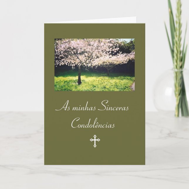 Carte Pourpier: Condolencias / Pesames / Sympathy (Devant)