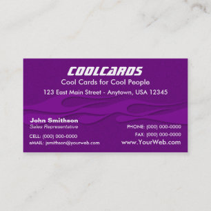 Carte pourpre de flammes