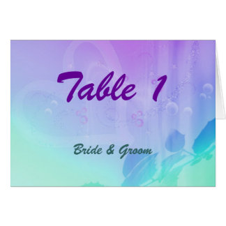 Carte pourpre et turquoise de Tableau
