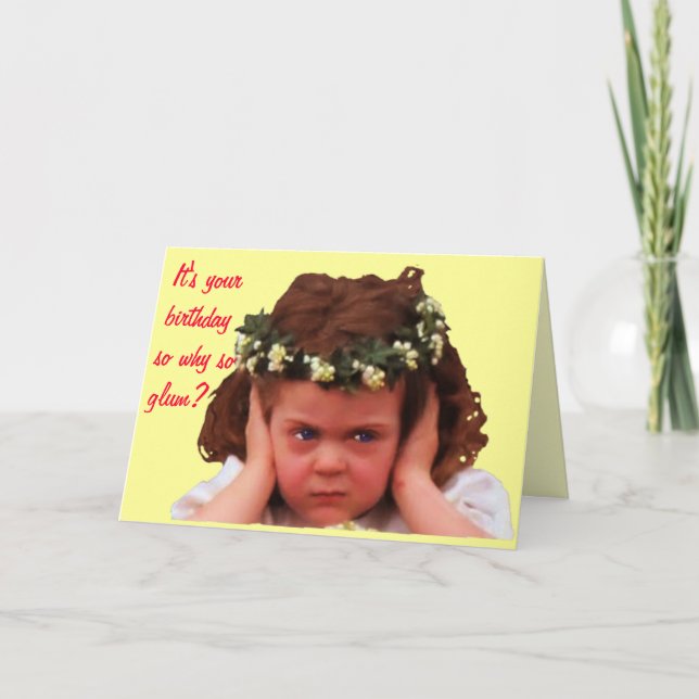 Carte Pourquoi ce visage triste? (Devant)