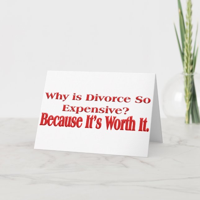 Carte Pourquoi le divorce est-il si cher ? (Devant)