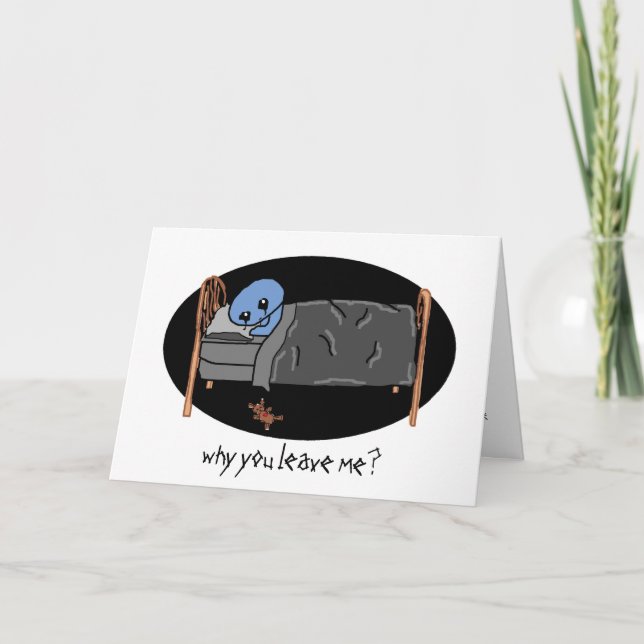 Carte pourquoi me laissez-vous ? (Devant)