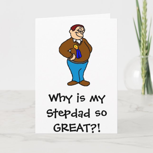Carte Pourquoi mon Stepdad est-il si GRAND ? ! (Devant)