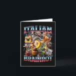 Carte Pourriture de cerveau italienne Pourriture de cerv<br><div class="desc">Pourriture de cerveau italienne Pourriture de cerveau italienne Blagues drôles Garçon Enfants</div>