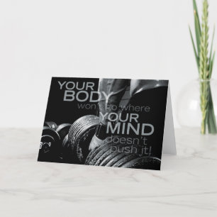 Carte Pousser votre esprit et votre corps - Motivation d
