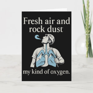 Carte Poussière de roche d'air frais oxygène graphique d
