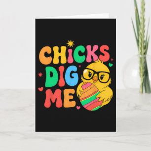 Carte Poussins M'aiment Pâques Garçons Enfants Hommes Jo