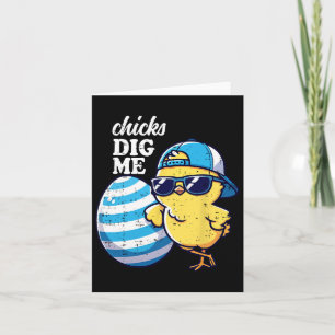 Carte Poussins Me Creuser Drôle Toddler Pâques Joyeux Fu