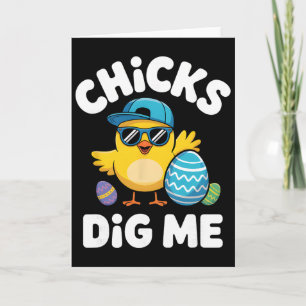Carte Poussins Me Trouvent Drôle Garçon De Pâques Cool T