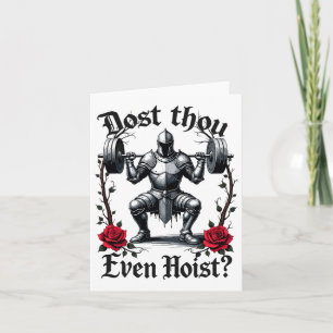 Carte Pouvez-Vous Même Hoist Knight Weightlifter Workout