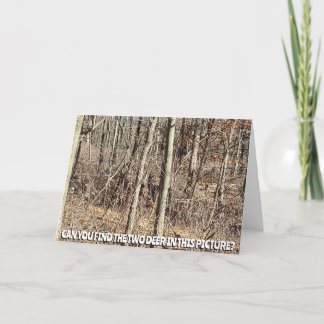 Carte Pouvez-vous trouver les deux cerfs dans cette phot