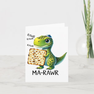 Carte Pover Maror Ma rugissement Dinosaur Drôle Poisson