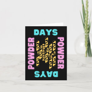 Carte Powder Days Snowboard Park Ascenseur de ski en ple