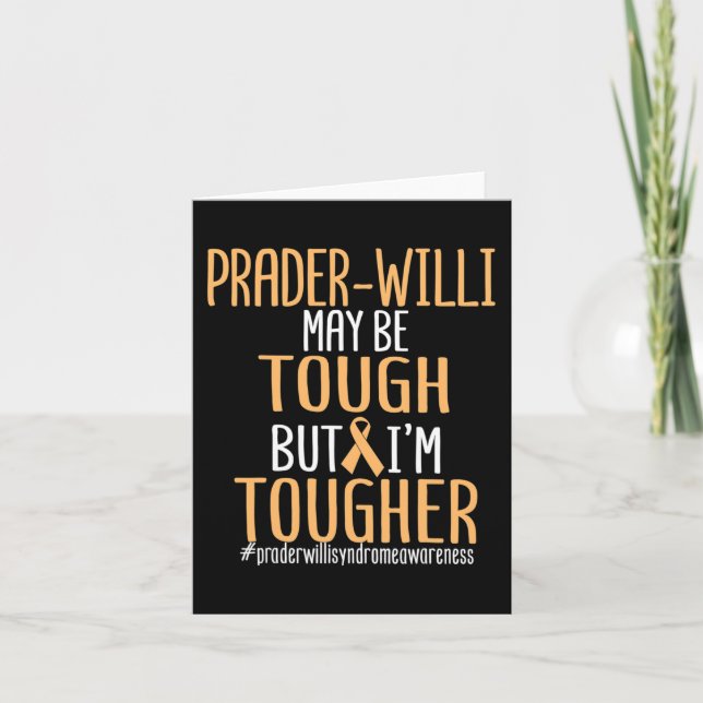 Carte Prader-willi Sensibilisation au syndrome Aimer dur (Devant)