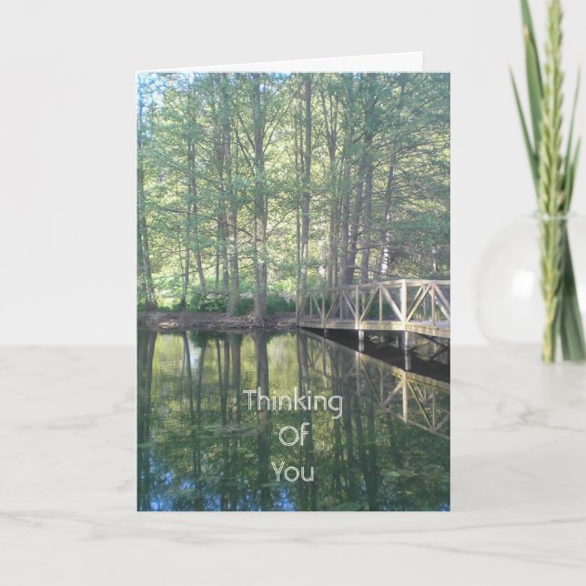 Carte Prairie d'arbres Nature Reflet (Devant)