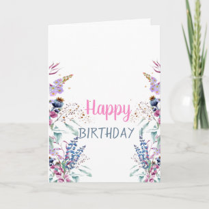 Carte Prairie de fleurs sauvages