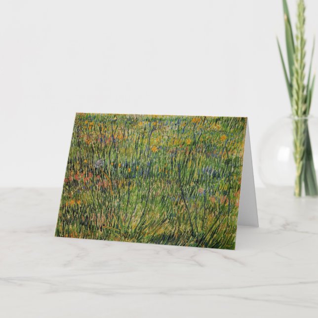 Carte Prairie en fleurs par Vincent van Gogh (Devant)