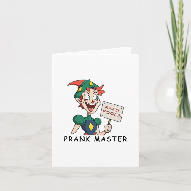 Carte Prank Master - Un Avril Folies Design (Devant)