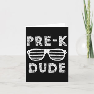 Carte Pré-k Équipement De Graduation Garçons Dude Funny