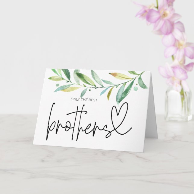 Carte Pregnancy Reveal Brother Uncle to Be I'm Pregnant  (Orchidée)