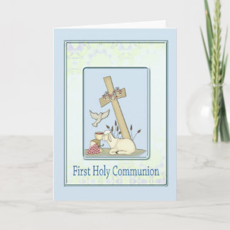 Carte Premier agneau de communion