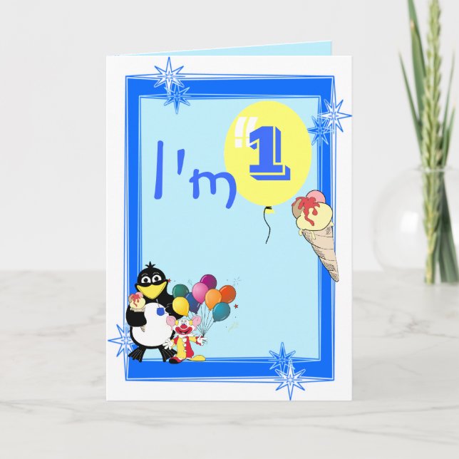 Carte Premier anniversaire (Devant)