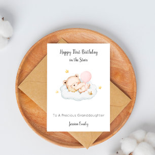 Carte Premier anniversaire de la petite fille disparue d