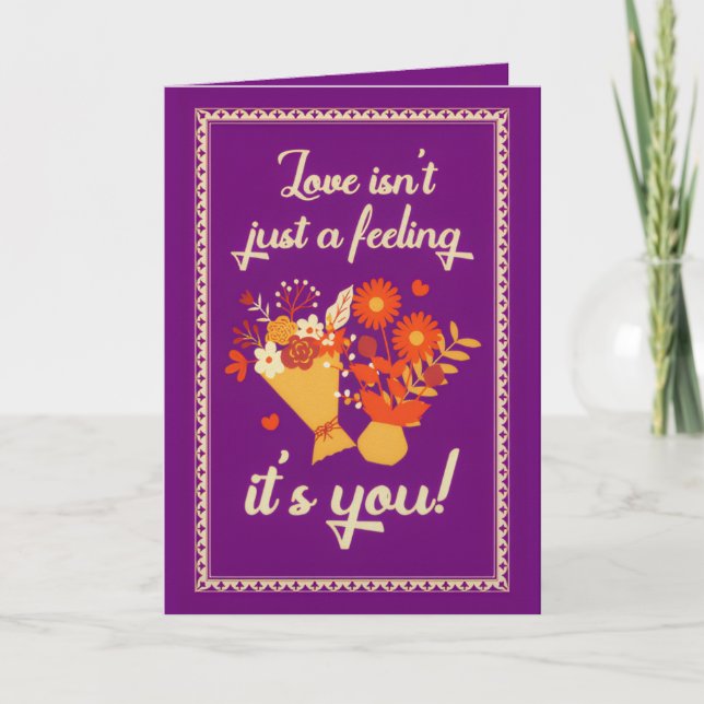 Carte premier anniversaire de mariage (Devant)