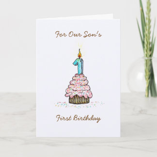 Carte Premier anniversaire du fils