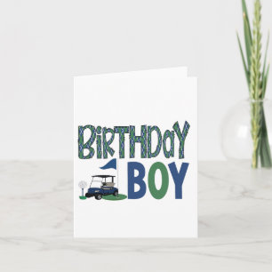 Carte Premier Anniversaire Golf Famille Correspondance G
