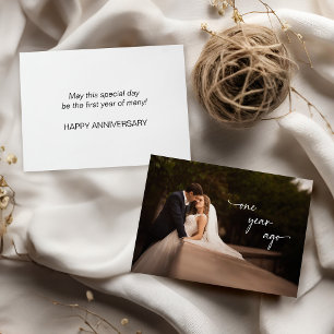 Carte Premier Anniversaire - Il Y A Un An, Joyeux Annive