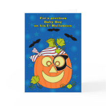 Premier Citrouille d'Halloween de Baby Boy Pirate 