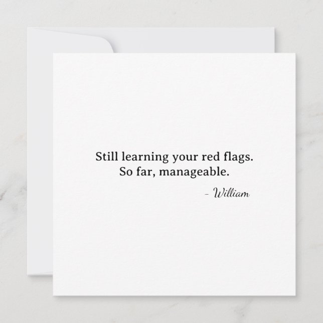 Carte Premier Cupid valentin de renard - des drapeaux ro (Dos)