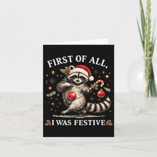 Carte Premier était un chapeau de Père Noël festif Racco