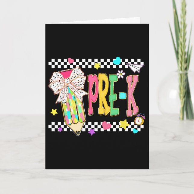Carte Premier jour de pré-maternelle  (Devant)