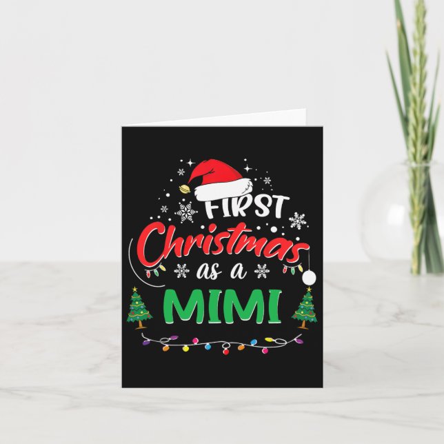 Carte Premier Noël comme un Mimi 1er Noël correspondant  (Devant)