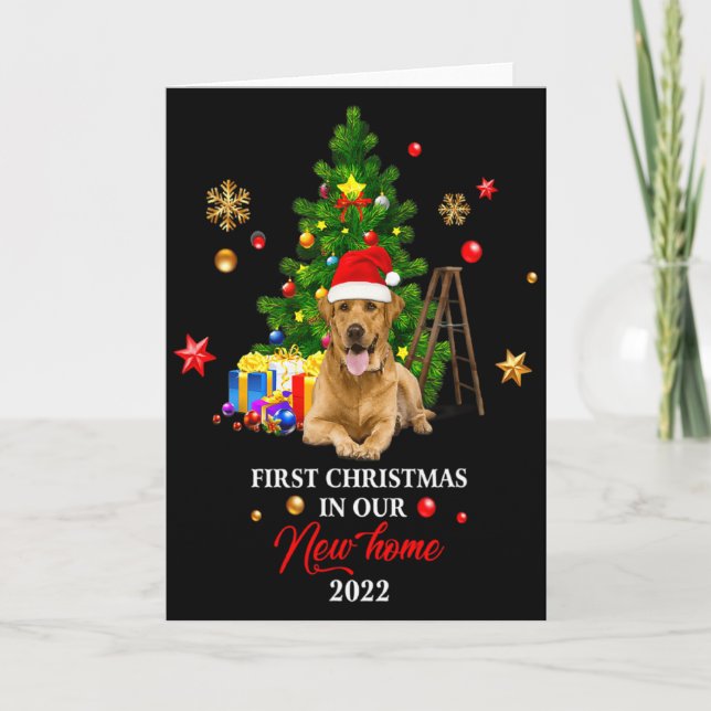 Carte Premier Noël dans notre nouvelle maison Cadeau de  (Devant)