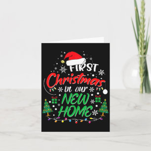 Carte Premier Noël dans notre nouvelle maison Chauffage 