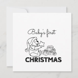 Carte Premier Noël du bébé